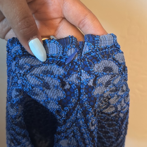 ALEXIS Gigi Shorts Passionate Blue Crochet Knit Size 24 / XS - Picture 8 of 8